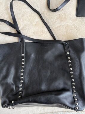 Rebecca Minkoff Black Studded Leather Tote